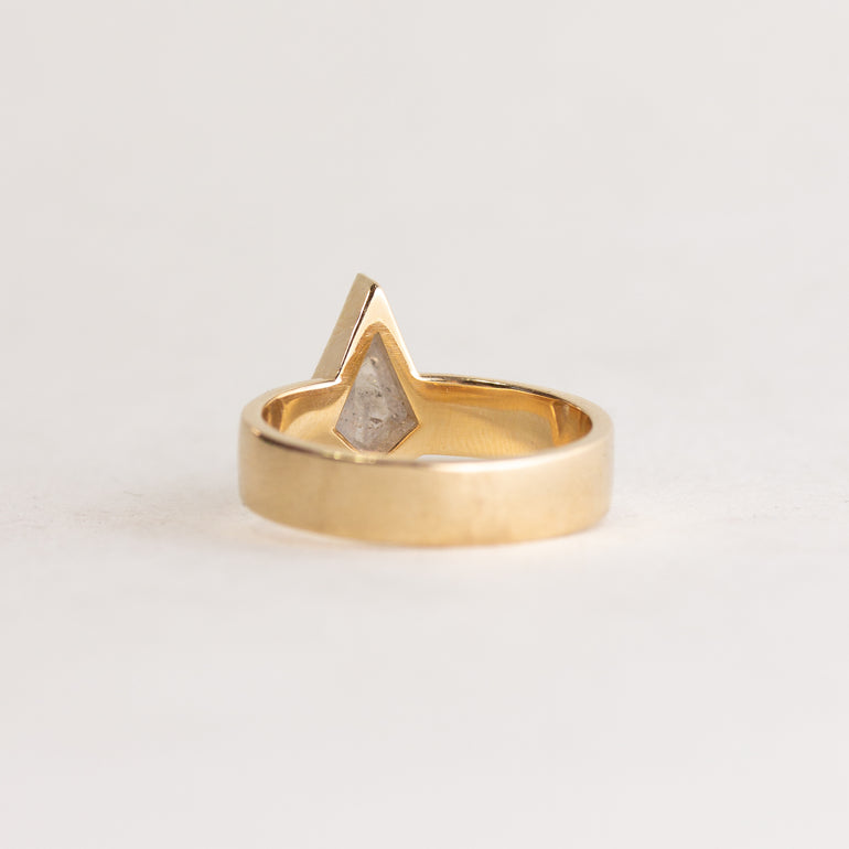 Modern Kite Diamond Engagement Ring