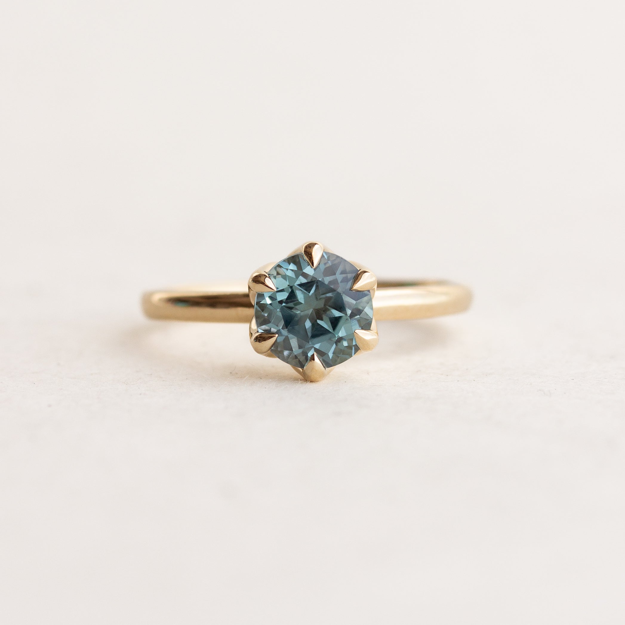 Montana-Teal Sapphire Engagement Ring