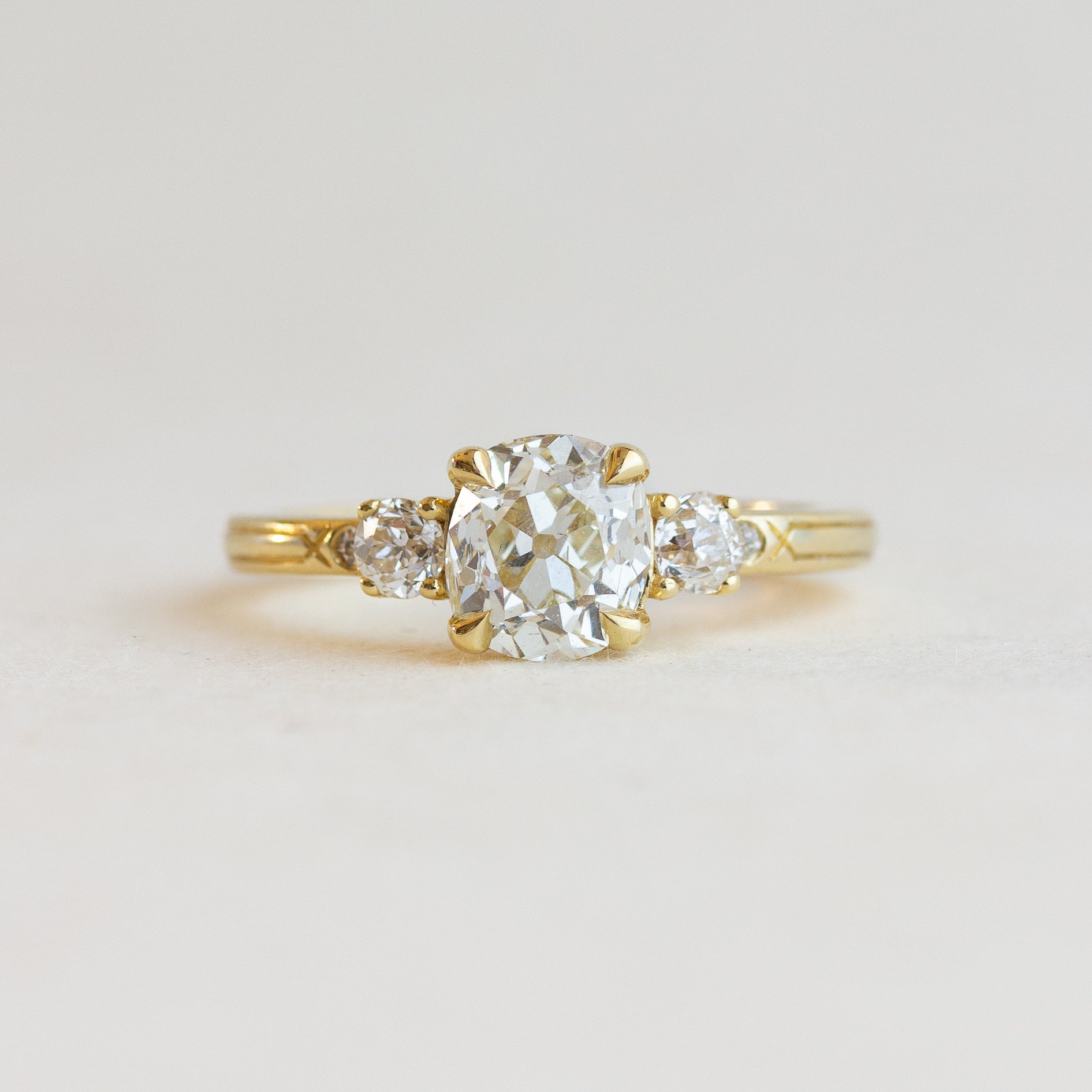 Five-Stone Antique Diamond Engagement Ring