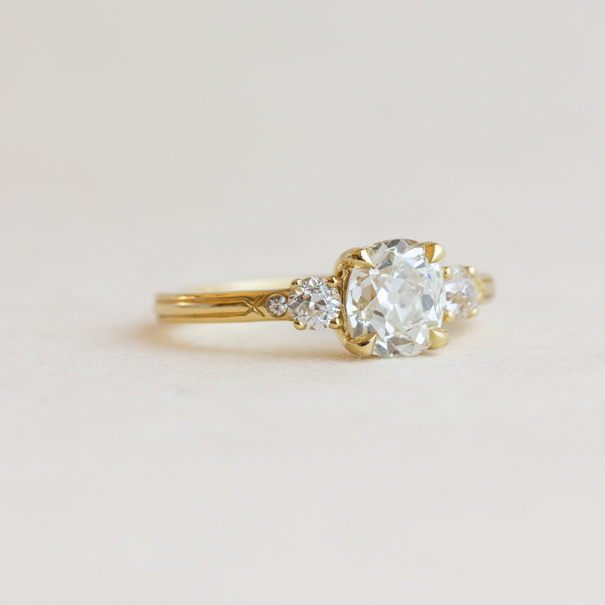 Five-Stone Antique Diamond Engagement Ring