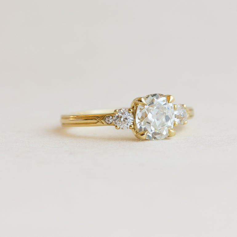 Five-Stone Antique Diamond Engagement Ring