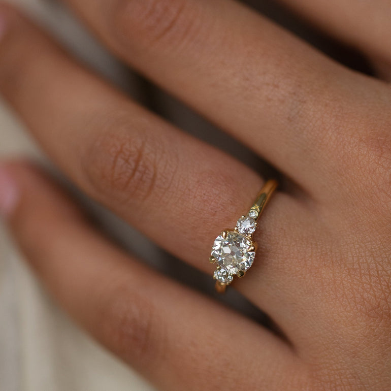 Five-Stone Antique Diamond Engagement Ring