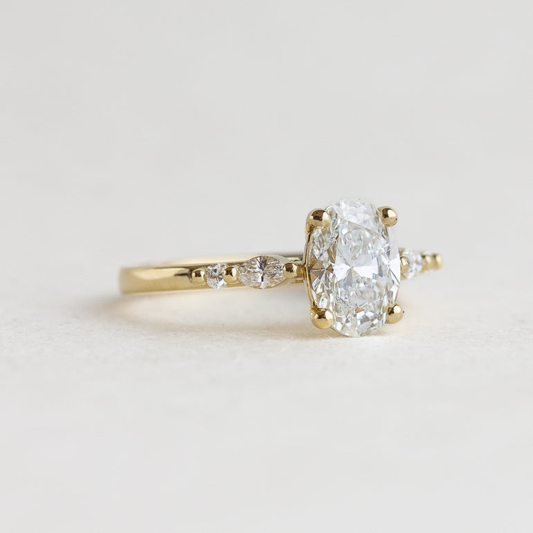 Five Stone Oval Engagement Ring