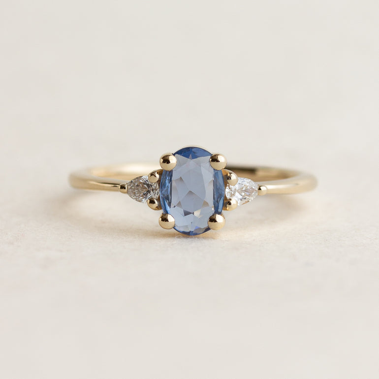 Light Blue Sapphire Engagement Ring