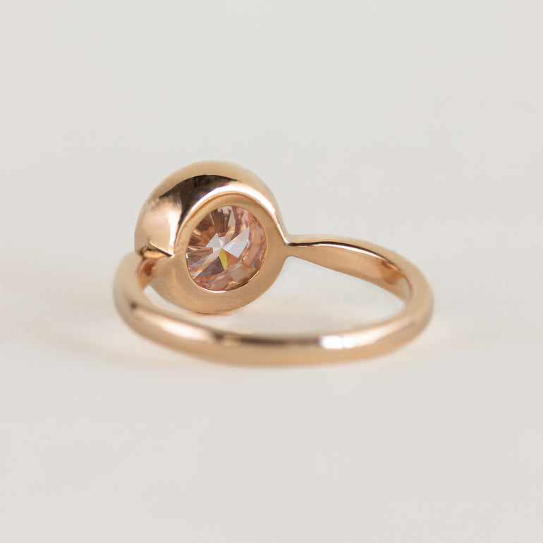 Pink Laboratory-grown Diamond Engagement Ring