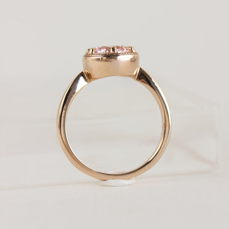 Pink Laboratory-grown Diamond Engagement Ring