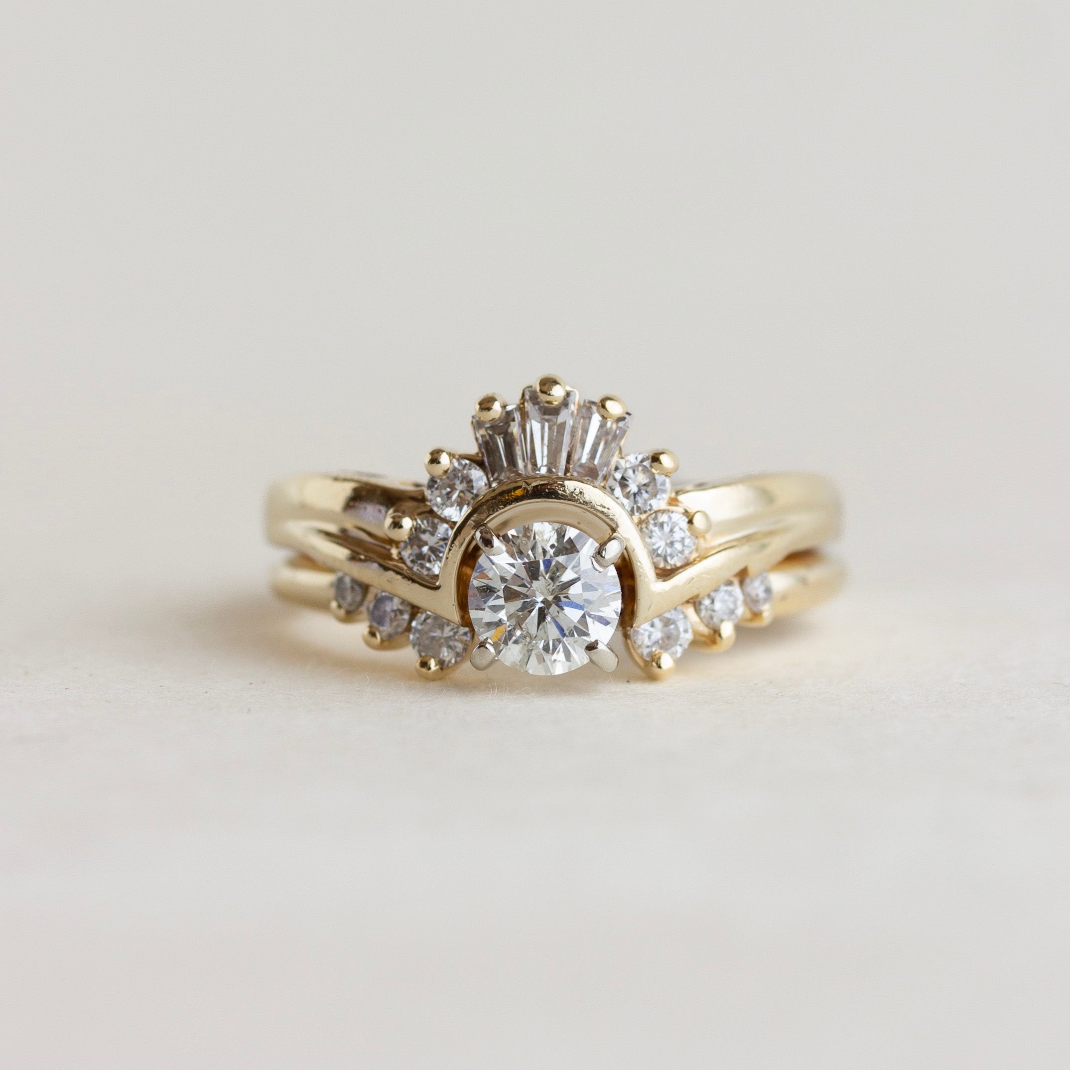 Vintage Diamond Bridal Set