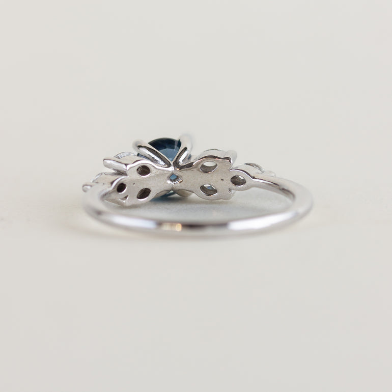 Sapphire &  Diamond Engagement Ring