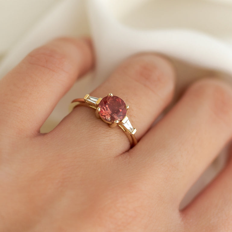 Sunstone Engagement Ring