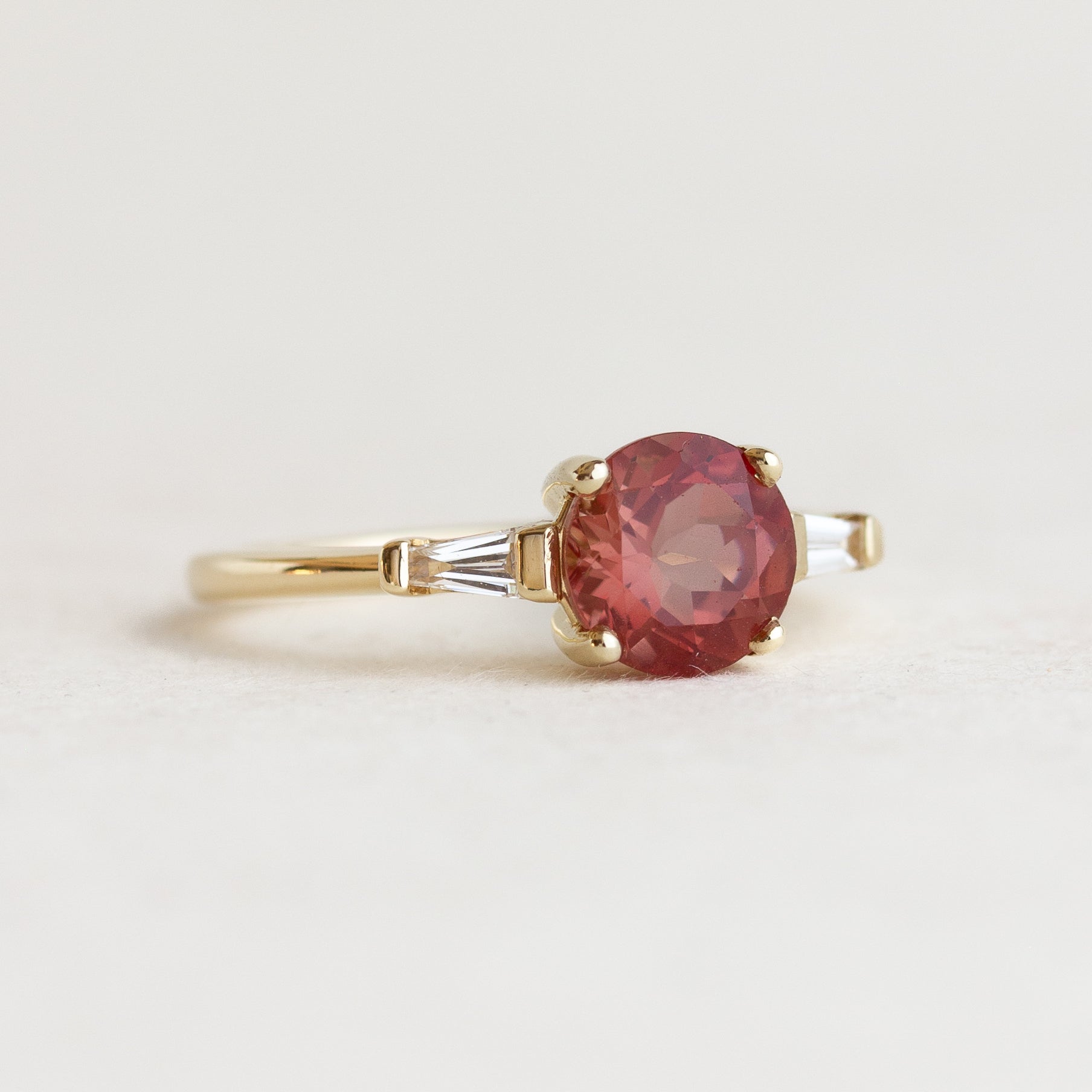 Sunstone Engagement Ring