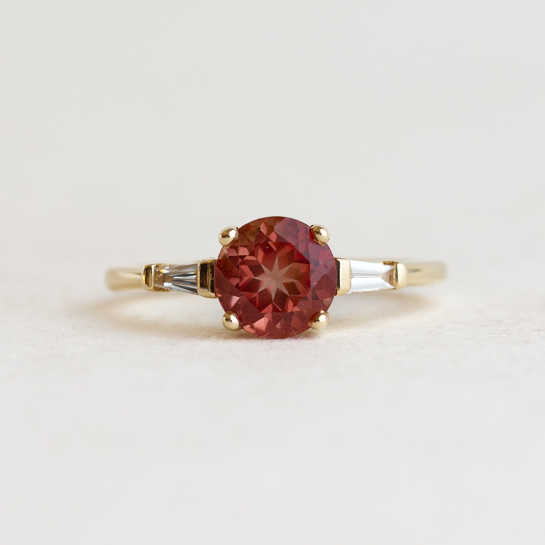 Sunstone Engagement Ring