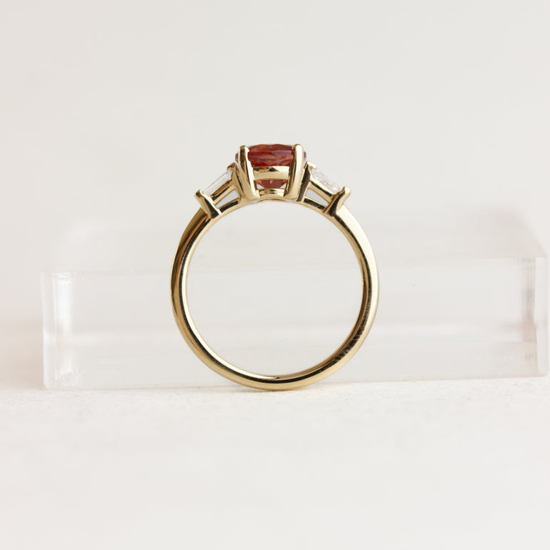 Sunstone Engagement Ring