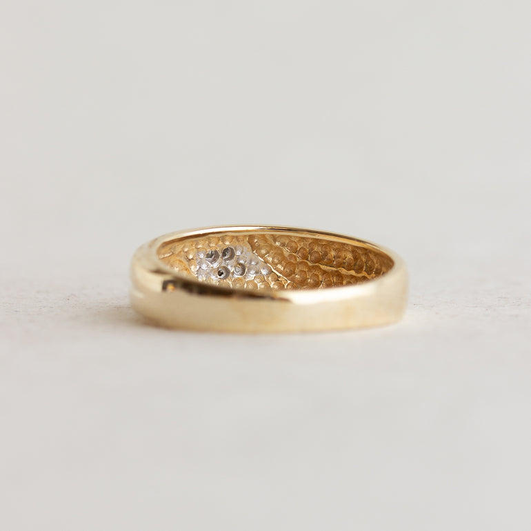 Vintage Diamond Cluster Band