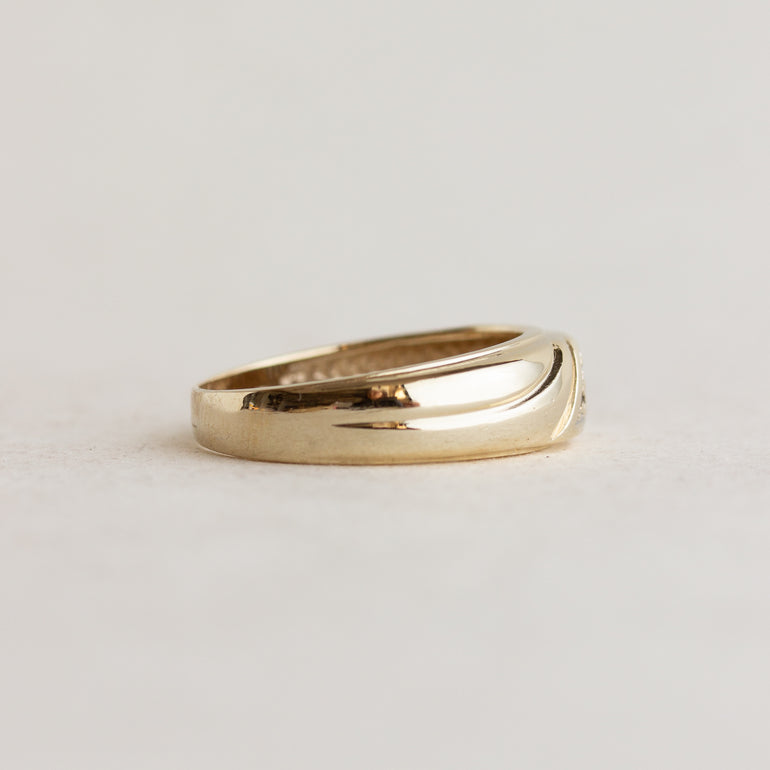 Vintage Diamond Cluster Band