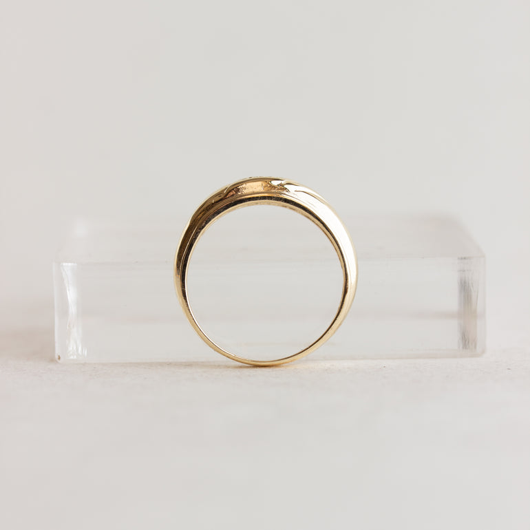 Vintage Diamond Cluster Band