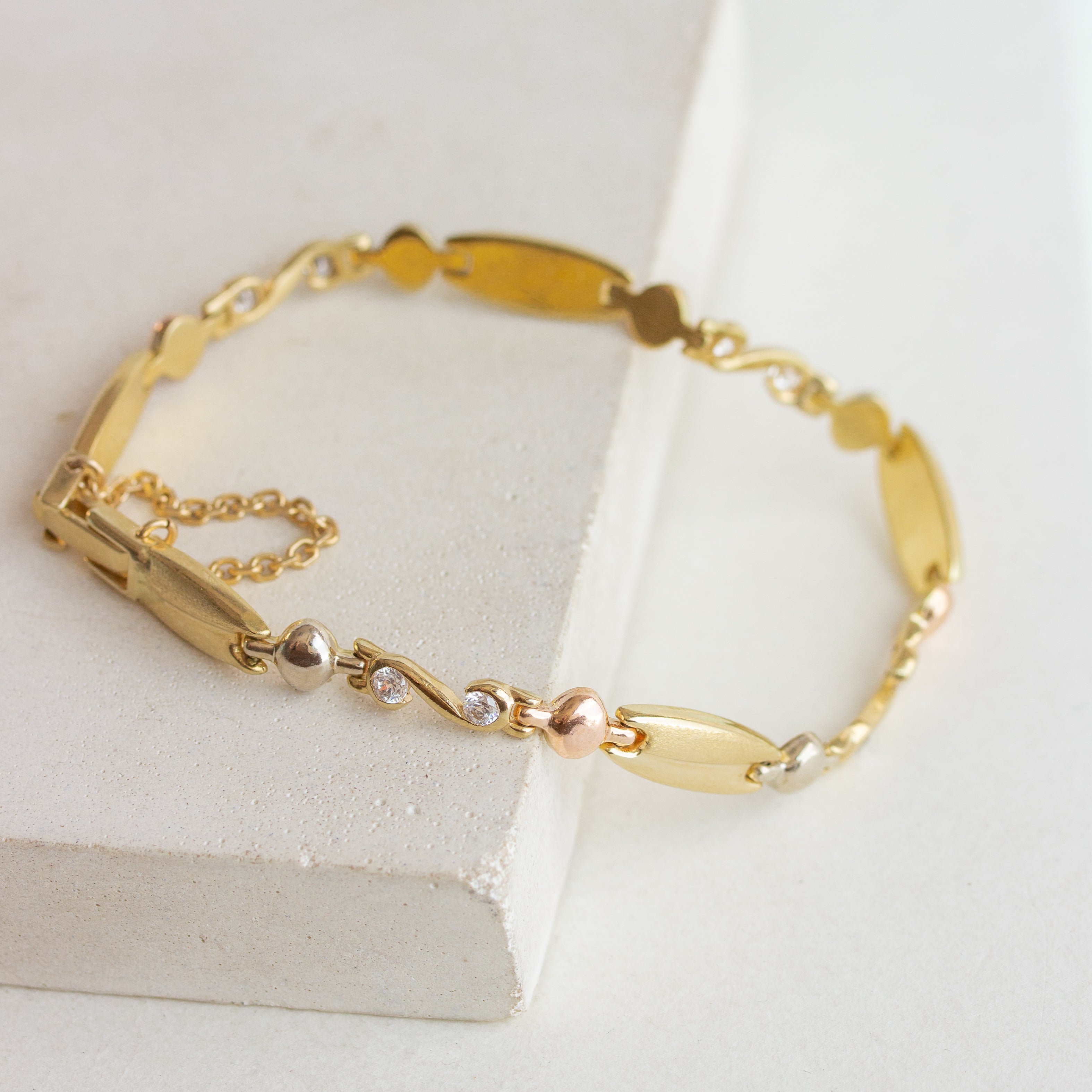 mixed metal vintage bracelet