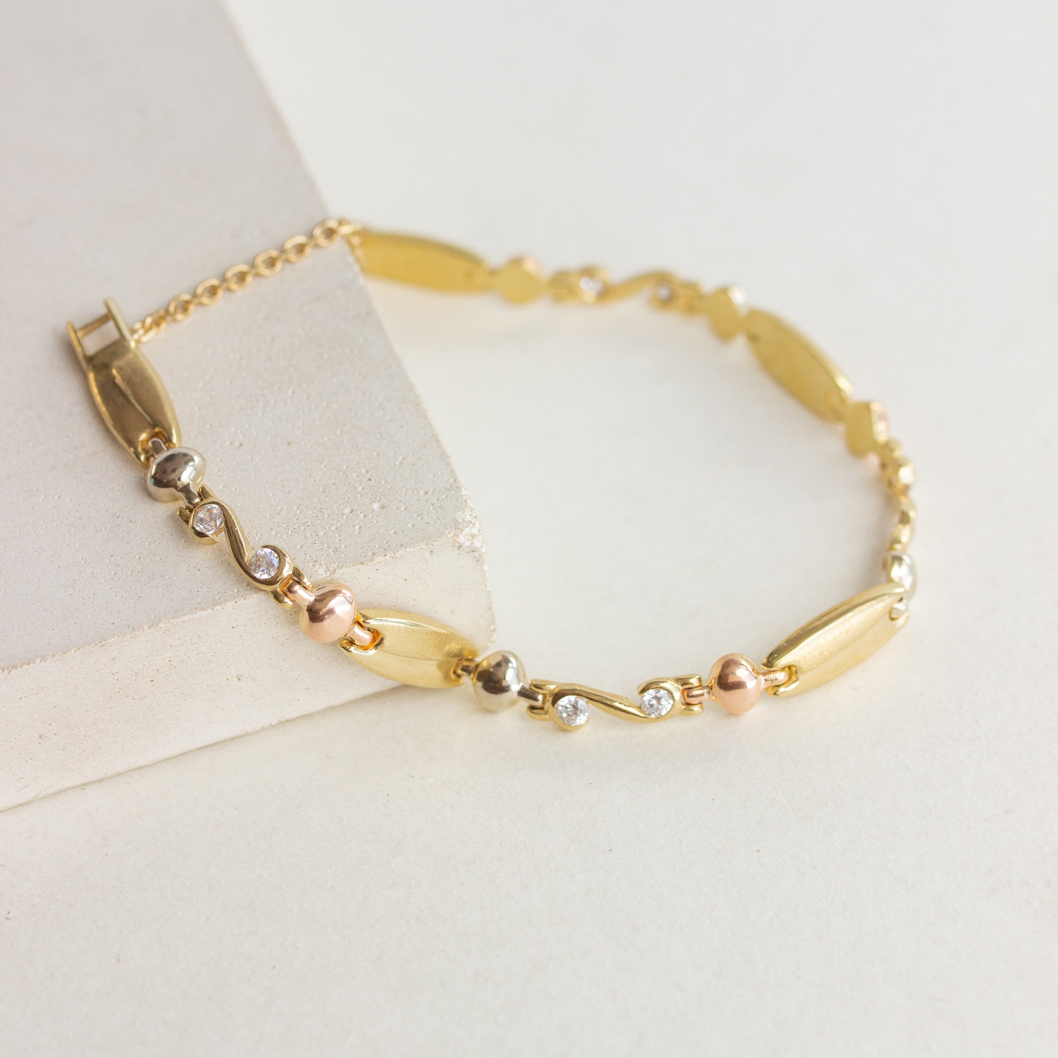 mixed metals vintage bracelet