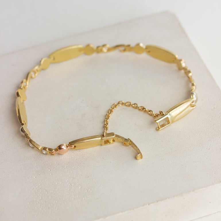 mixed metals vintage bracelet