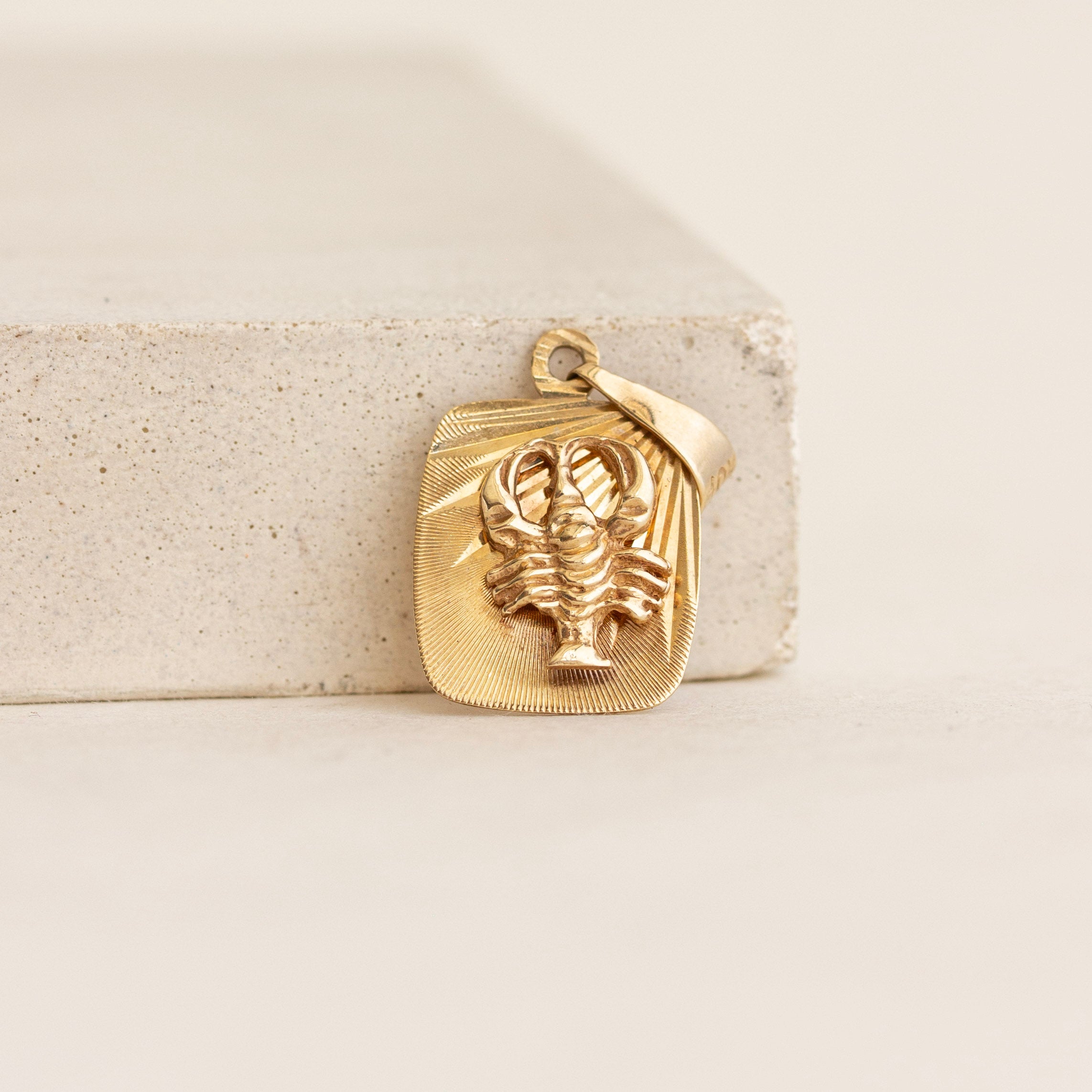 lobster gold vintage charm