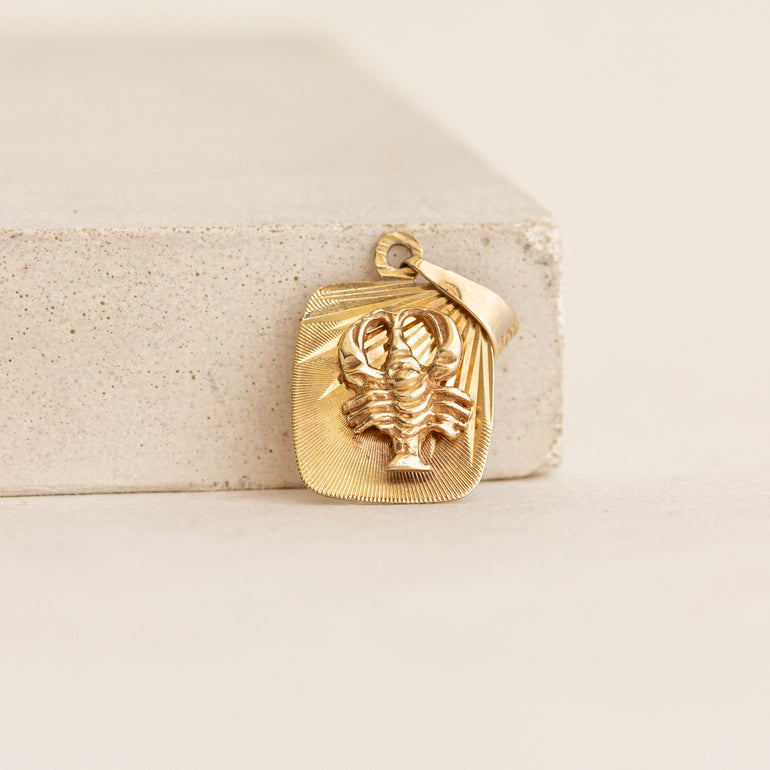lobster gold vintage charm