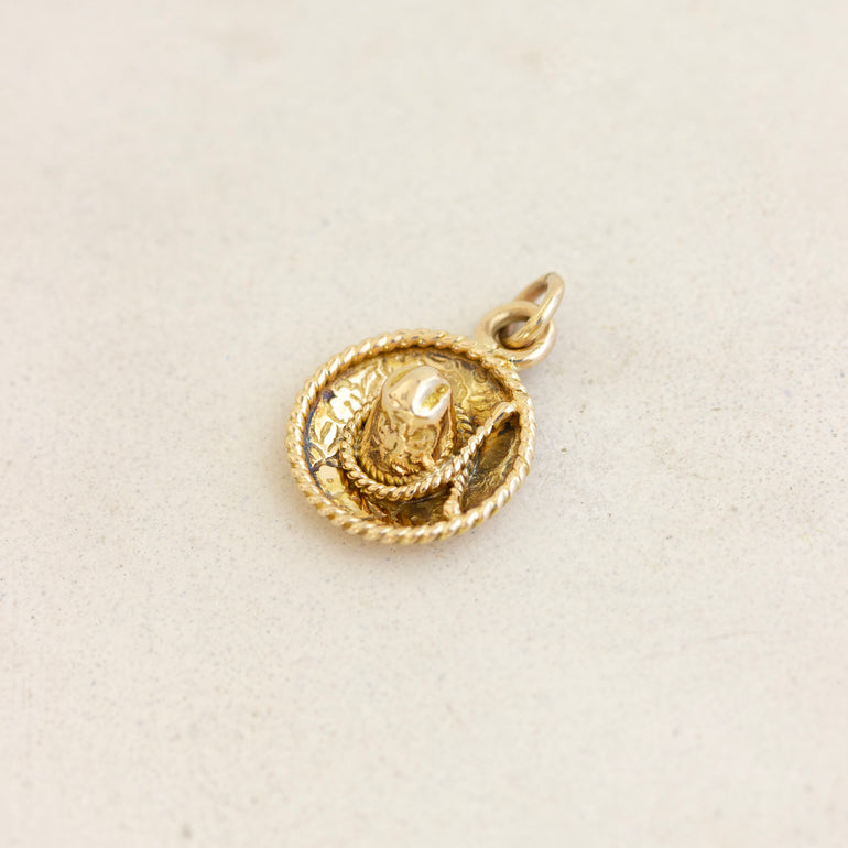 sombrero heart charm