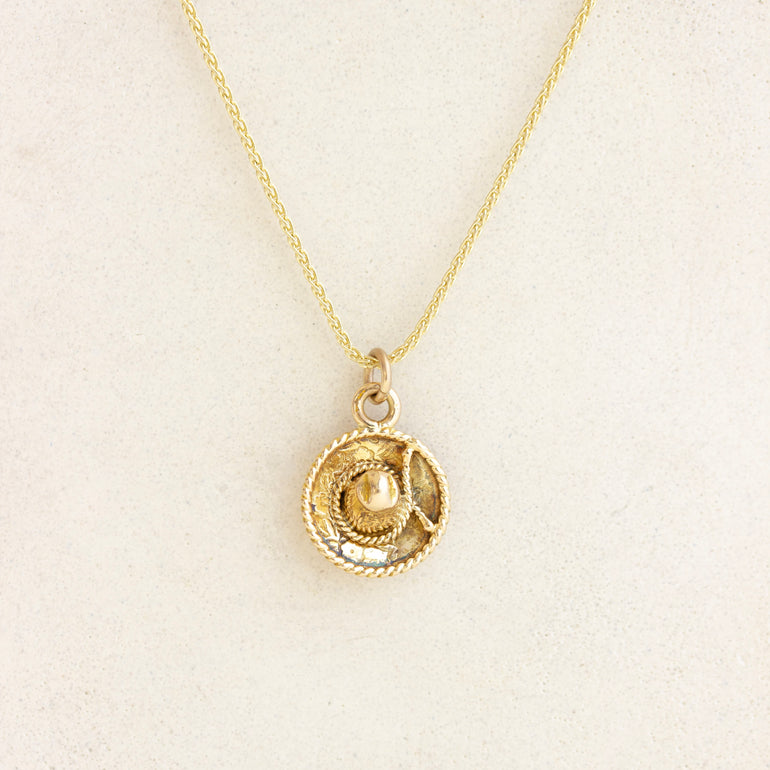 sombrero heart charm
