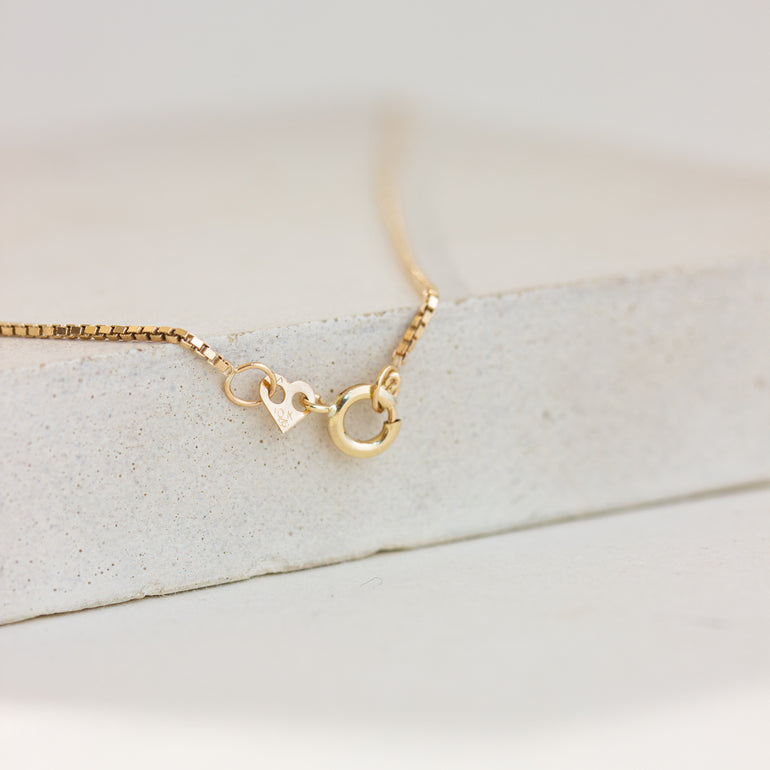 vintage 10k yellow gold box chain