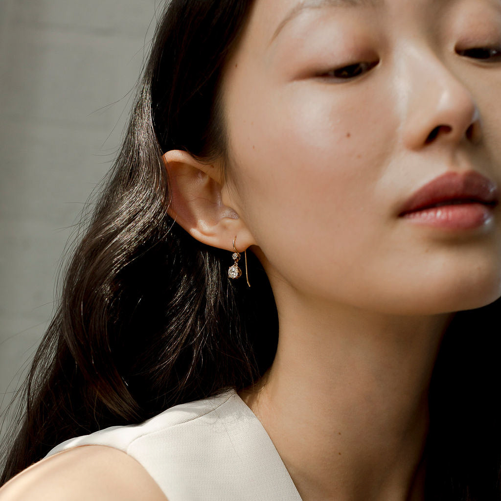 OMC diamond drop earrings