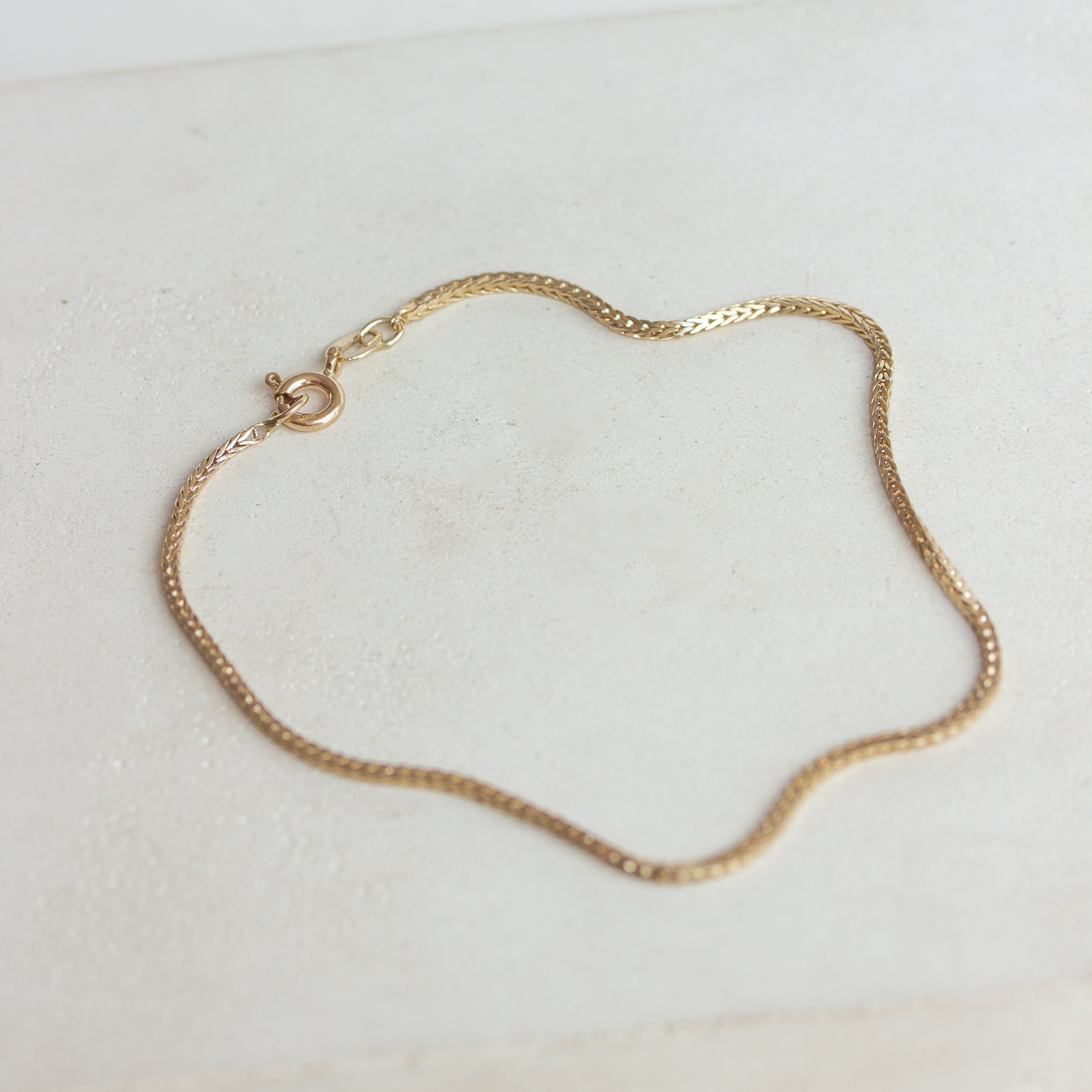vintage wheat chain bracelet