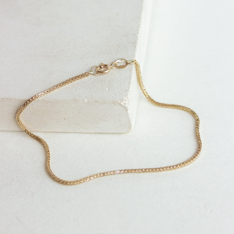 wheat chain vintage bracelet