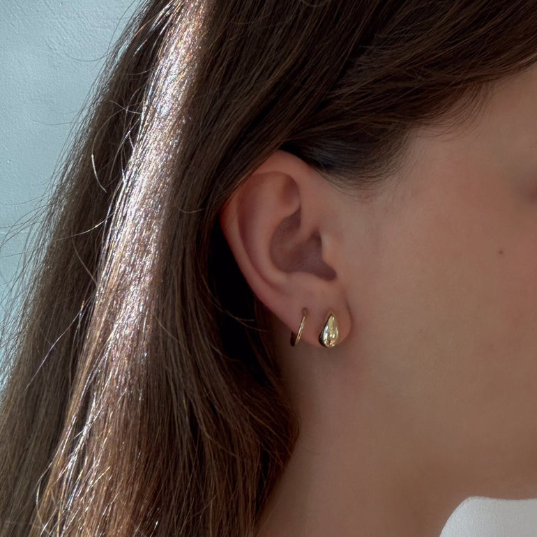 Small Tear Drop Earrings Evorden Everyday Collection