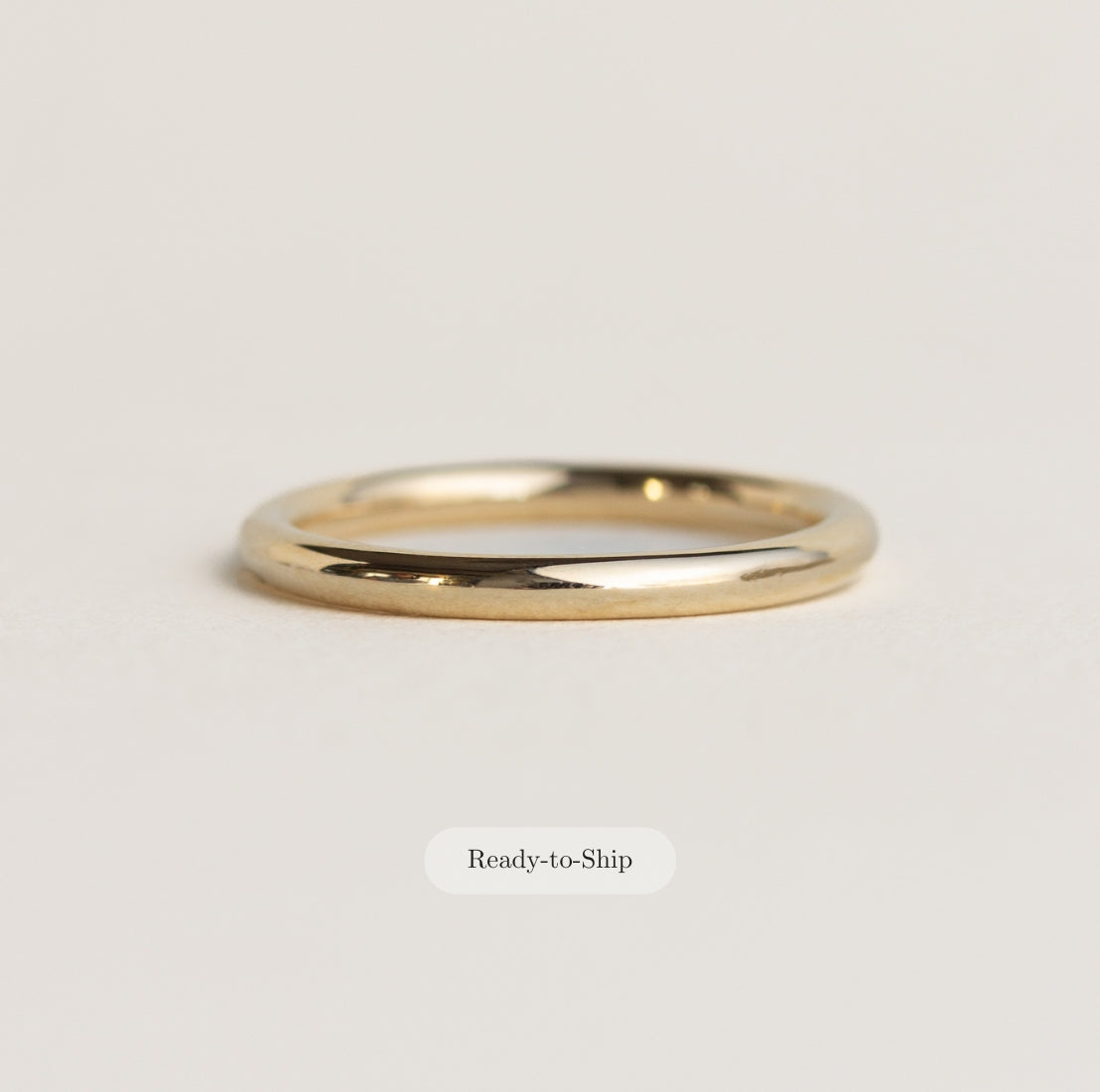 14K gold wedding band
