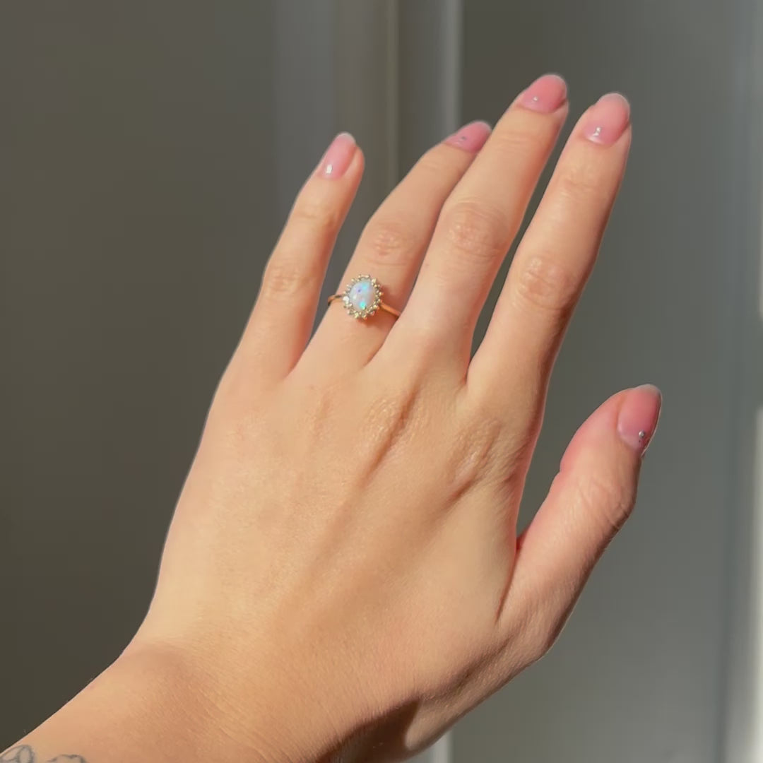 Aurora Diamonds: Sculptural Studded Engagement Ring | Ken & Dana Design