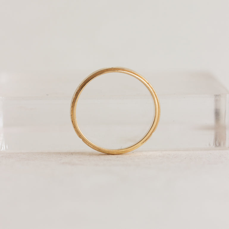 Star-Engraved Diamond Band