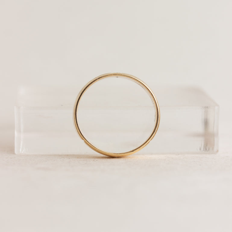 Star-Engraved Diamond Band