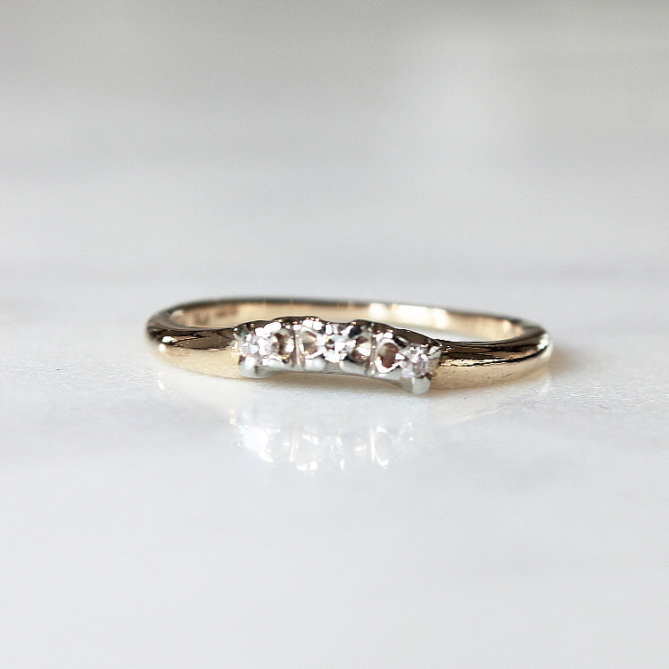 Diamond Solitaire Vintage Ring - The Bacall Ring - Evorden