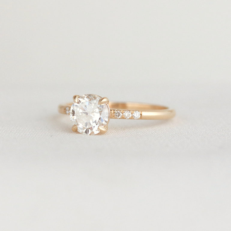 diamond half eternity engagement ring solitaire