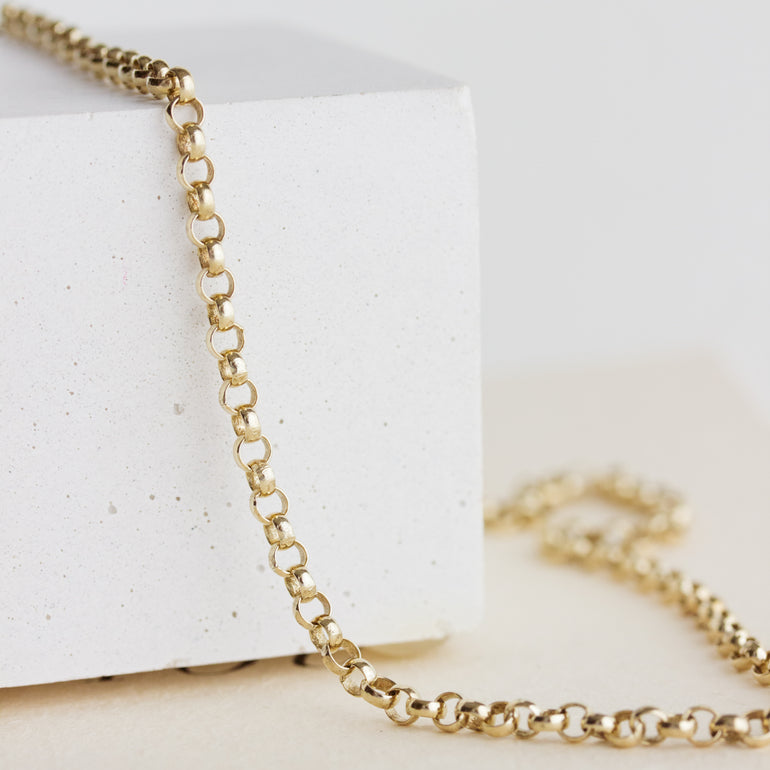 Rolo 14k Gold Charm Necklace Chain | Mejuri