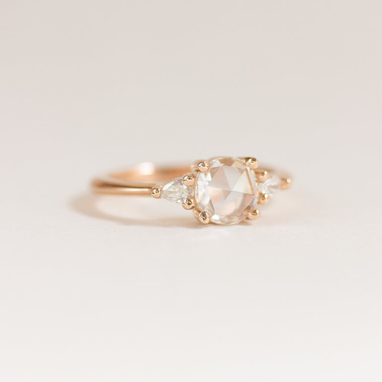 Salt and Pepper Black Diamond Engagement Ring | Maeve Ring | Evorden