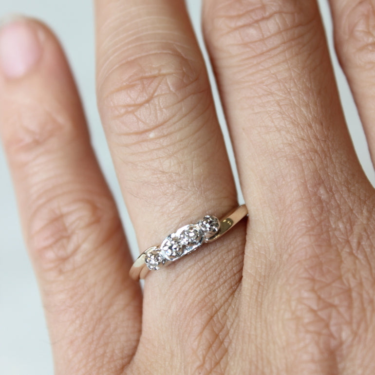 Vintage Diamond Engagement Ring - The Johansson Ring - Evorden
