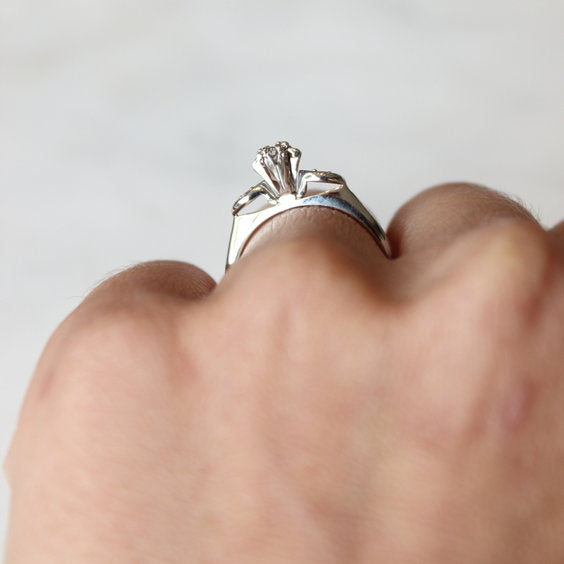 Antique Three Stone Engagement Ring - The Turlington Ring - Evorden