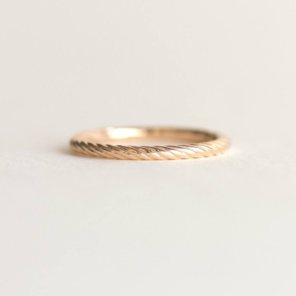 braid twist wedding band