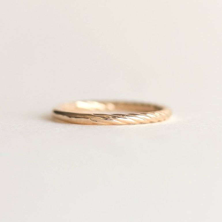 braid twist wedding band