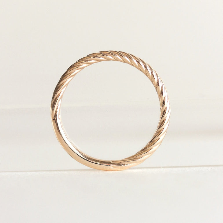 braid twist wedding band