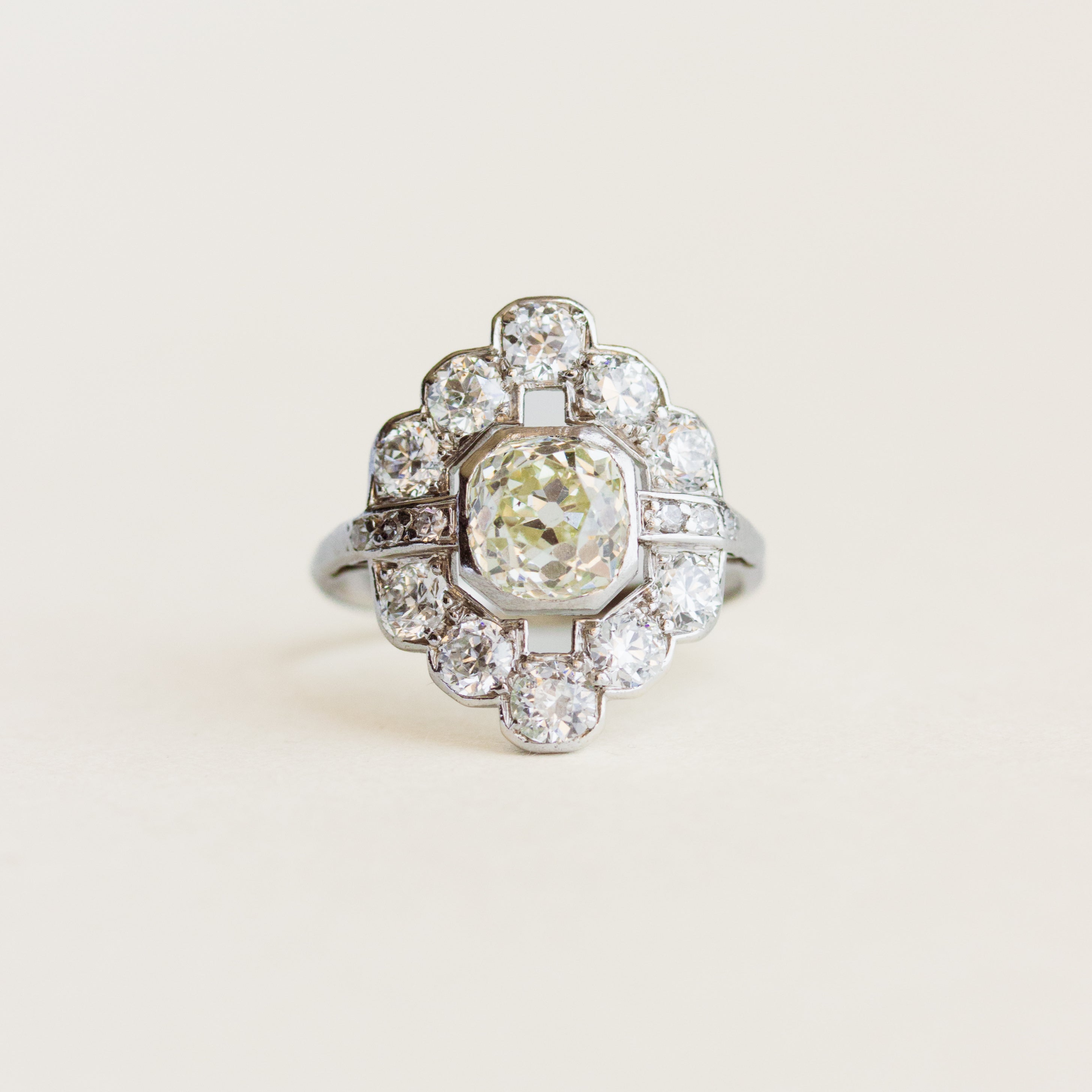 Antique Art Deco Cluster Ring