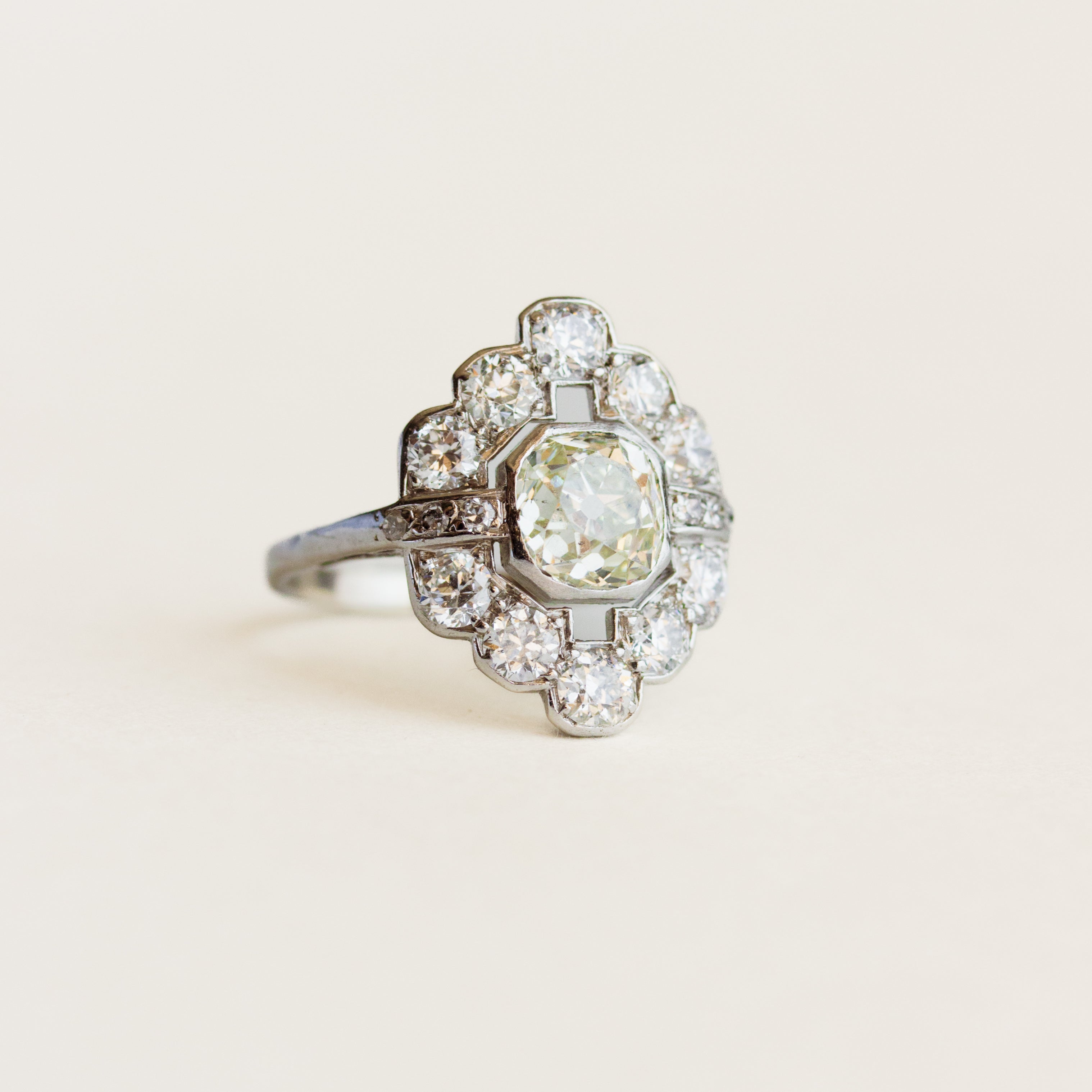 Antique Art Deco Cluster Ring