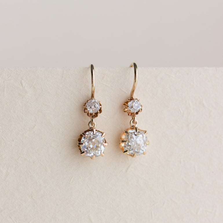 OMC diamond drop earrings