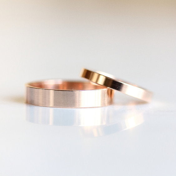 FLAT EDGE WEDDING BAND, wedding band - Evorden