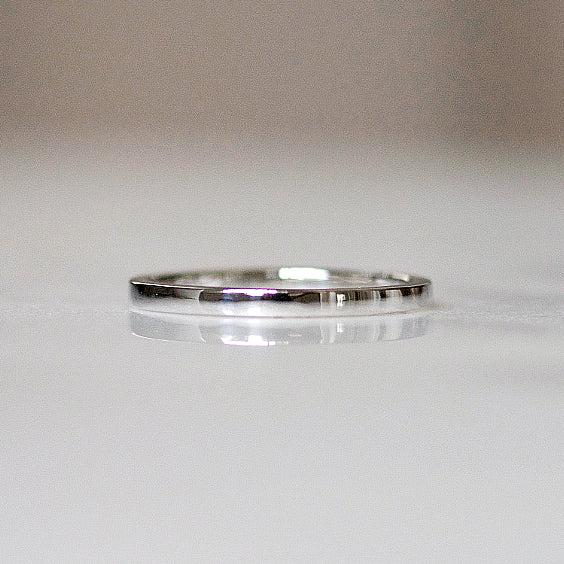 FLAT EDGE WEDDING BAND, wedding band - Evorden