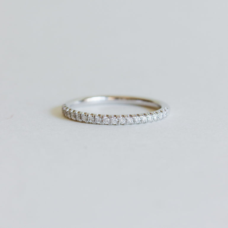 diamond pave eternity band